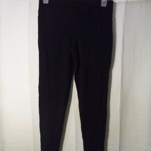 Shape FX Leggings Women L Straight Skinny Active Athletic Cropped Black